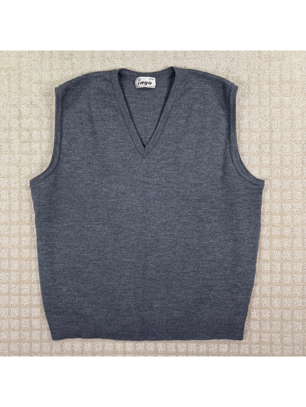 Ingo gray sweater vest XL